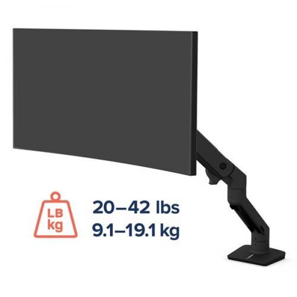Ergotron - HX Desk Monitor Arm - uchwyt biurkowy do monitora (czarny)