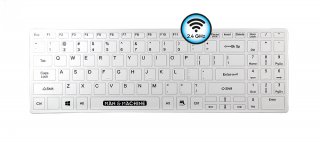 Man&Machine It's Cool Flat Wireless Keyboard - medyczna, dezynfekowalna niskoprofilowa klawiatura bezprzewodowa (biała)