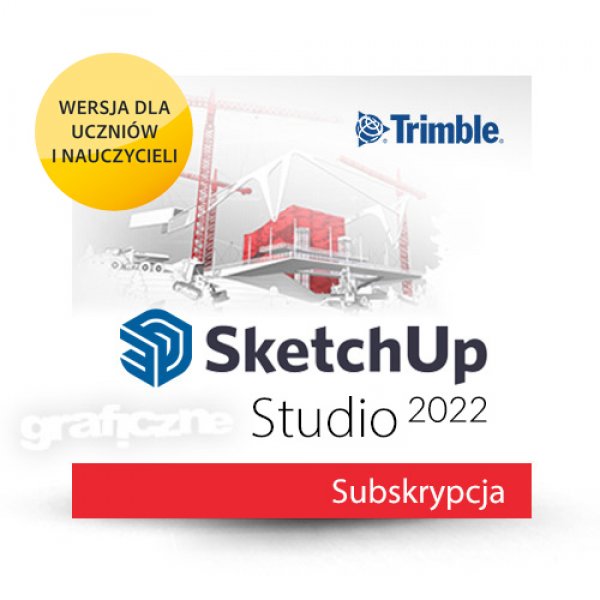 Trimble SketchUp Studio PL Win/Mac BOX – Subskrypcja 1 rok – Uczeń i Student